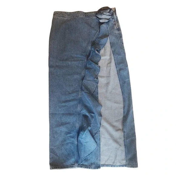 NWT Revolve Lovers and Friends Marsella Rosette Maxi Skirt in Rose Size Large - Picture 3 of 8